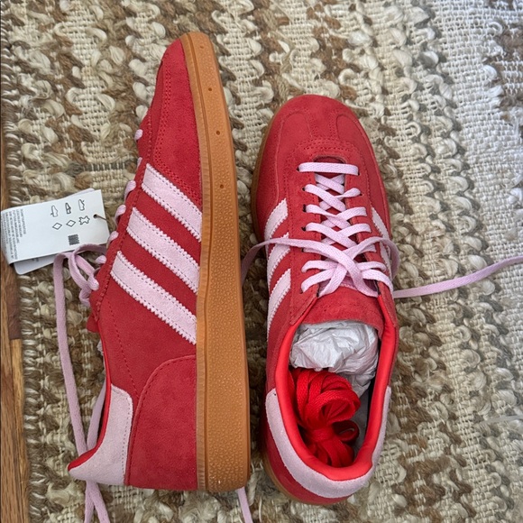 Adidas Women's Handball Spezial size 9 - bright red clear pink - Picture 2 of 4